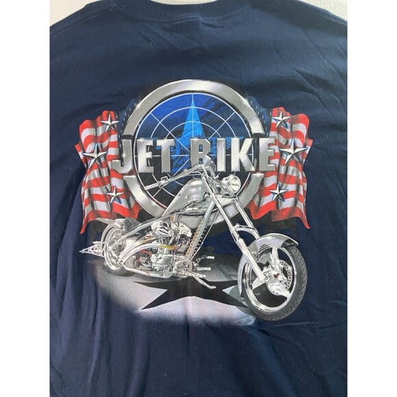 Vintage American Chopper Motorcycle T Shirt Mens 2X  Jet Bike Crew Neck NWT - Picture 3 of 8